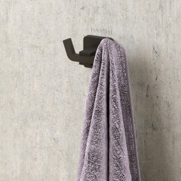 Teknotel Stainless Bathroom Towel Hanger Matte Black Mg336