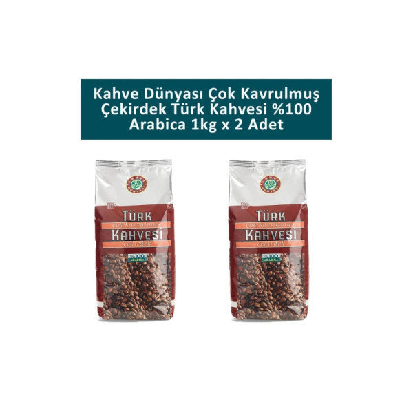 Kahve Dünyası Deep Roasted Turkish Coffee 1 Kg X 2 Pieces