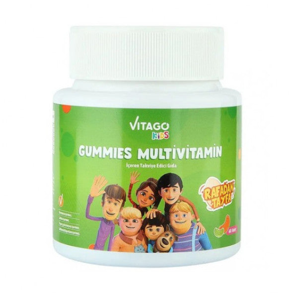 Vitago Kids Gummies Multivitamin Multimineral Chewable Form 60 Food Supplement