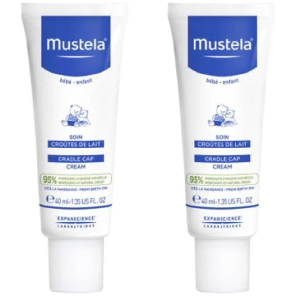 Mustela Cradle Cap Cream 40 Ml - Hair Flaking Care Cream 2 Boxes