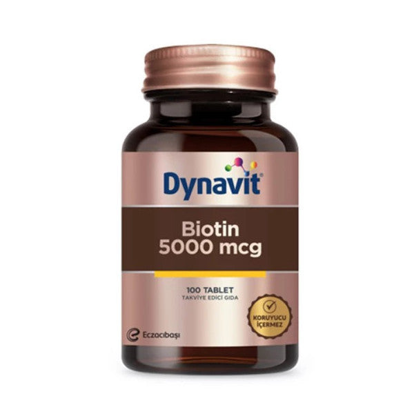 Dynavit Biotin 5000 Mcg Food Supplement 100 Tablets