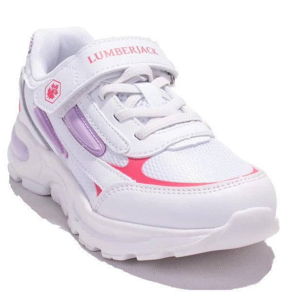 Lumberjack Narina White Orthopedic Casual Girls Sneakers