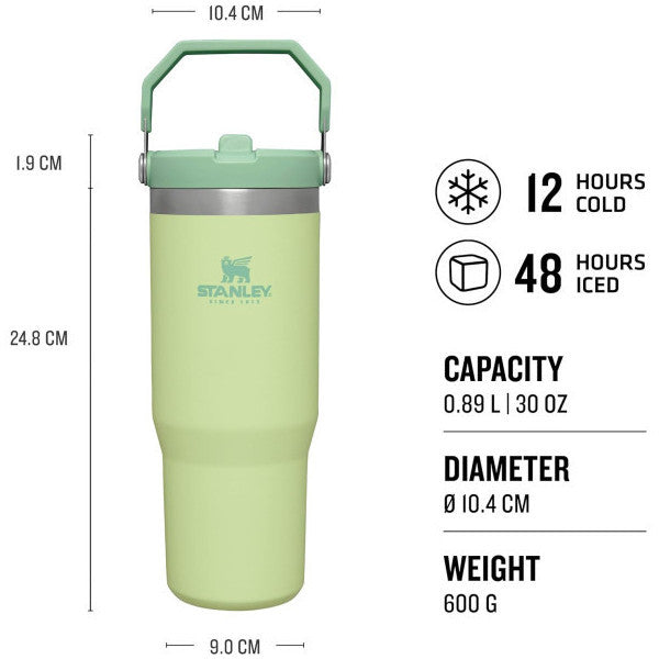 Stanley The Iceflow Flip Straw Light Green 0.89 Lt Thermos Cup With Straw