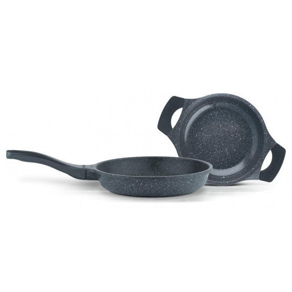 Thermoad 2-Piece Cast Iron Pan and Sahan Set Ø20 Sahan+Ø26-Grey