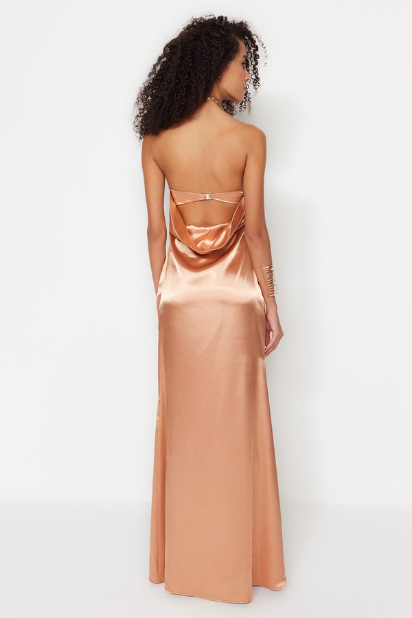 Trendyolmilla Strapless Evening Dress Tprss23Ae00079