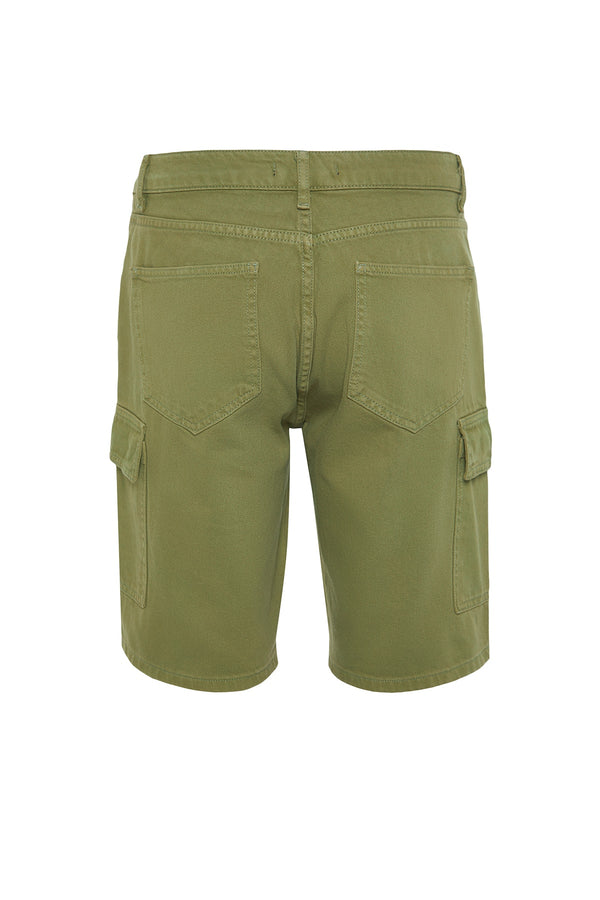 TRENDYOL MAN Men's Casual Fit Cargo Pocket Denim Denim Shorts & Bermuda