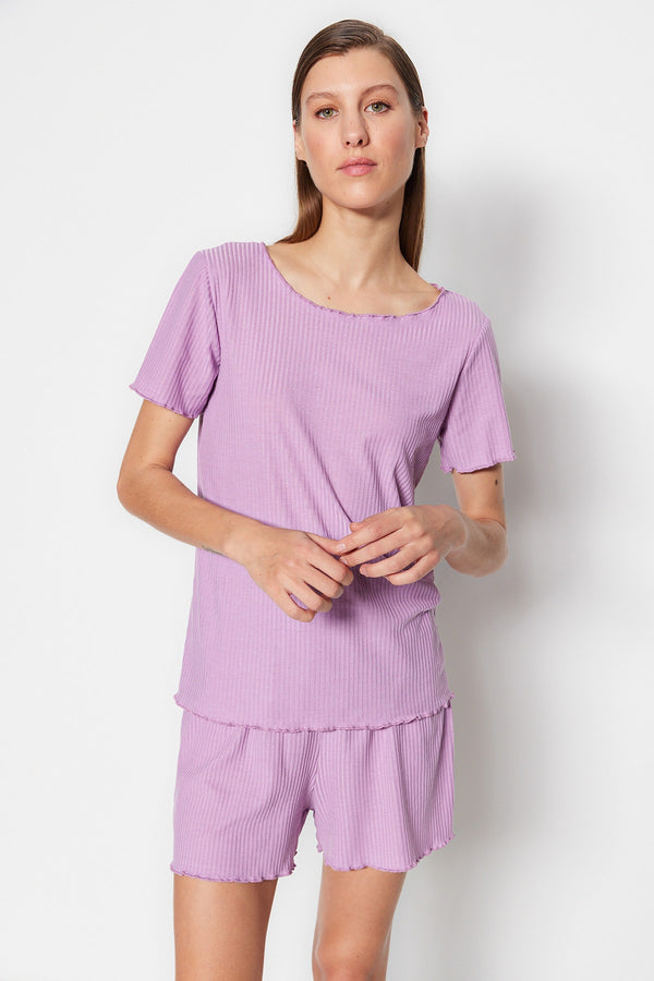 TRENDYOLMİLLA Camisole Knitted Pajamas Set THMSS21PT0259