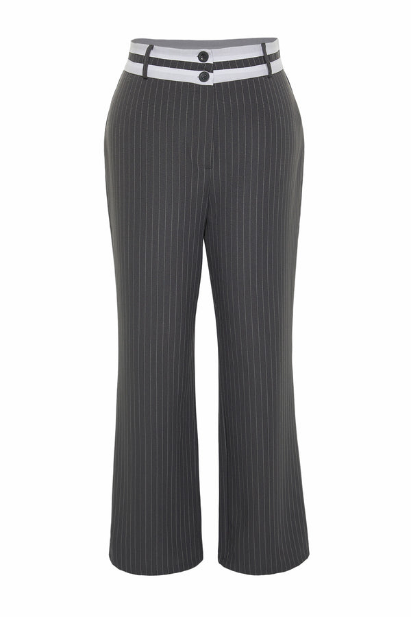 Trendyol Curve Striped Woven Trousers TBBSS23AR00032