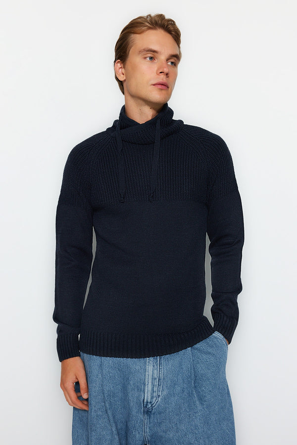 Trendyol Man Men's Slim Fit Collar Knitwear Sweater Tmnaw21Kz0513
