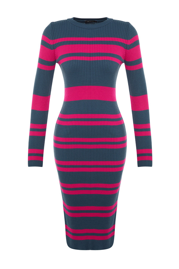 Trendyolmilla Color Block Knitwear Dress Twoaw23El00539