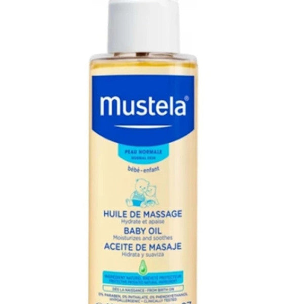 Mustela Baby Massage Oil 100 ml - Moisturizing and Comforting Baby Oil