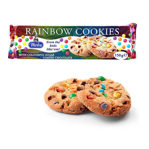 Merba Rainbow Cookies 150 Gr. (1 Packet)