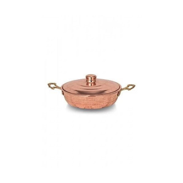 Turna Copper Emirgan Pan 1 No 14 Cm Hand Forged Red Turna7597-1