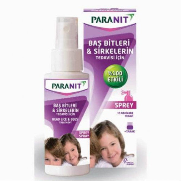 Spray Effective On Paranitic Head Lice And Nits 100Ml