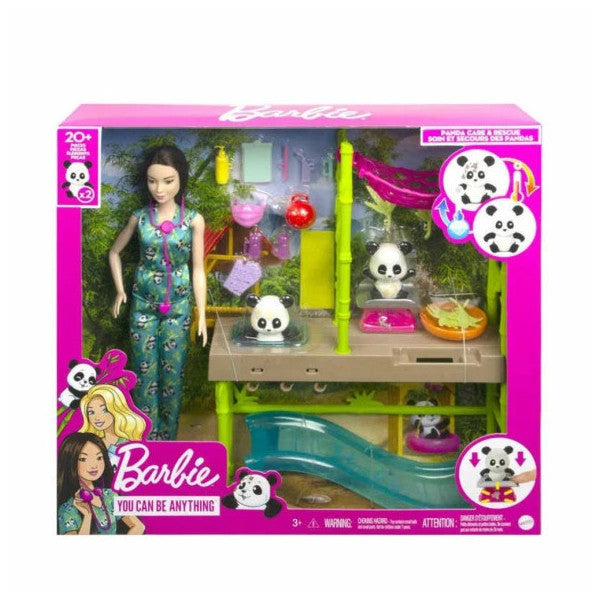 Hkt77 Barbie Panda Care Playset