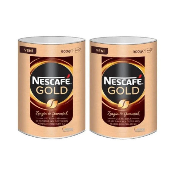 Nescafe Gold Instant Coffee 900 Gr Tin  X 2