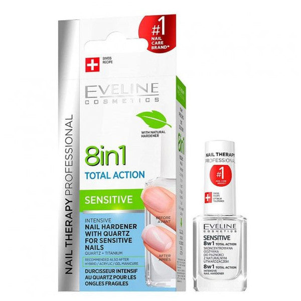 Eveline 8 In 1 Total Action Sensitive 12Ml | Nail Care