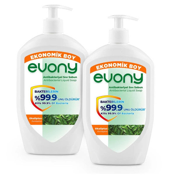 Evony Antibacterial Liquid Soap Eucalyptus 700Ml 2 Pieces