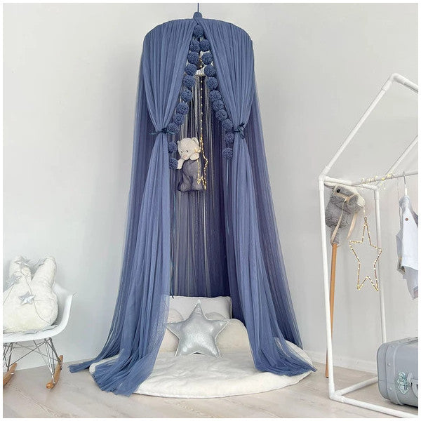 Pamuka Tulle Mosquito Net Deluxe Blue