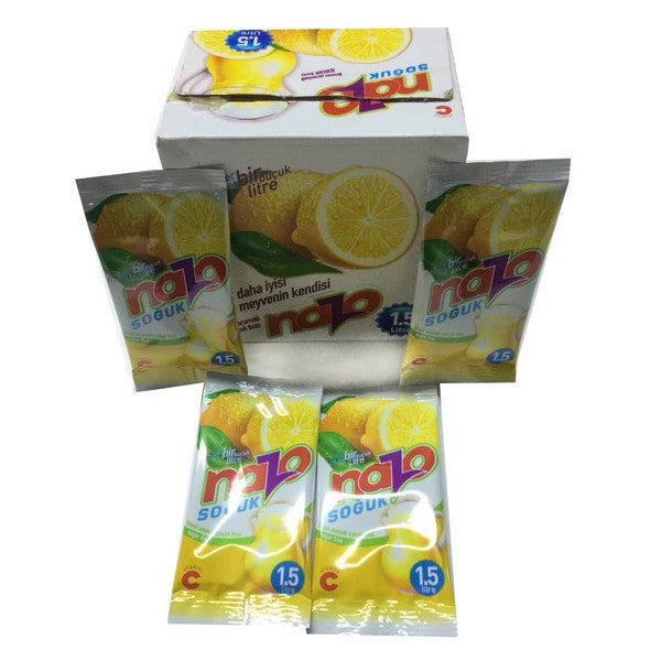 Nazo Lemon Flavored Drink Powder 9Gr 24 Pieces