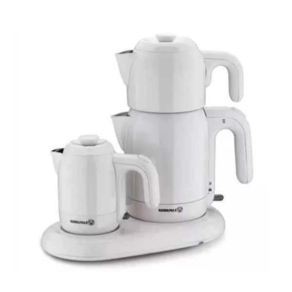 Korkmaz A353 1600 Watt Mia Tea And Coffee Machine White 1.7Lt