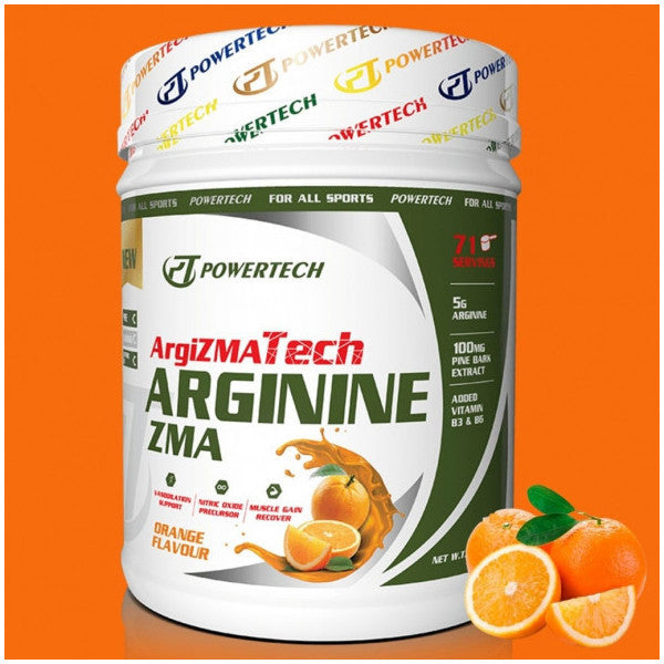 Powertech L Arginine + Zmz Argizmatech 71 Service Orange Flavored