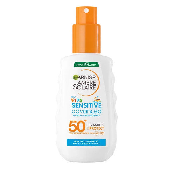 Garnier Ambre Solaire Sensitive Advanced Children's Hypoallergenic Sunscreen Spray Spf50+ 150Ml