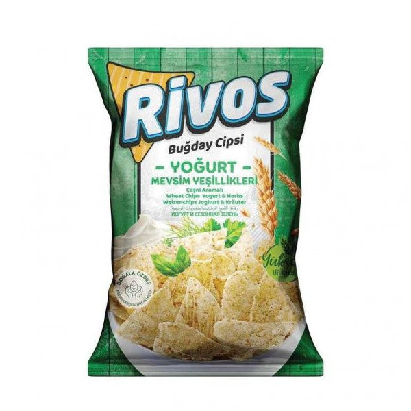 Rivos Yogurt & Seasonal Greens Wheat Chips 56G