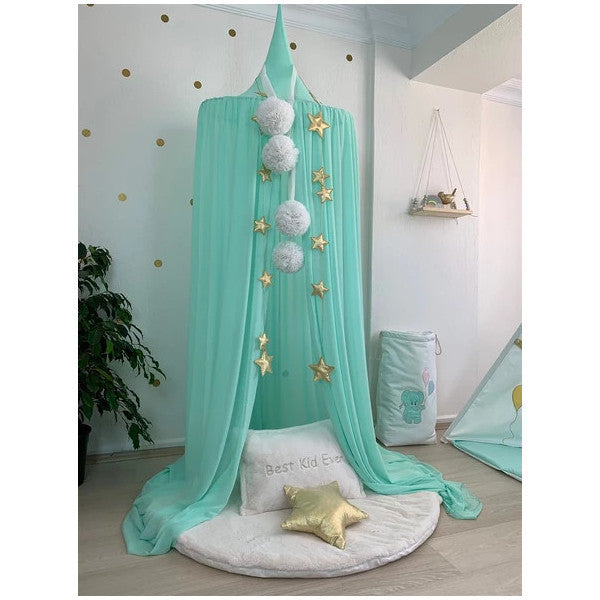 Mint Green Chiffon Mosquito Net İn Pamuka