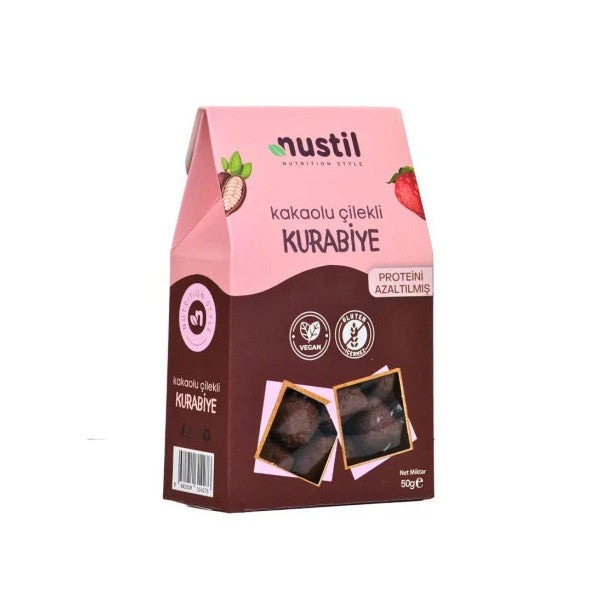 Nustil Reduced Protein Cocoa Strawberry Cookies