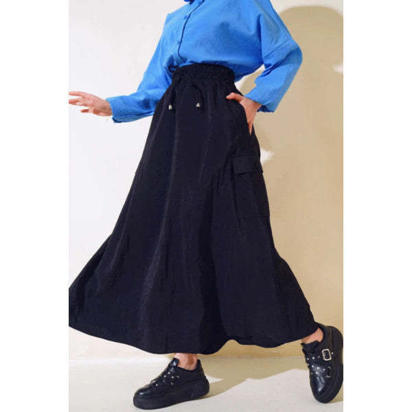 Cargo Pocket Skirt Black