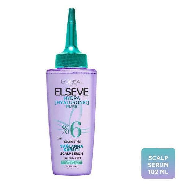 L'oréal Paris Elseve Hydra [Hyaluronic] Pure Salicylic Acid Anti-Oily Peeling Scalp Serum 102Ml