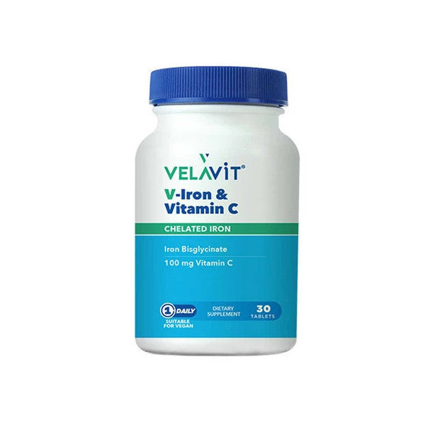 Velavit V-Iron & Vitamin C 30 Tablet