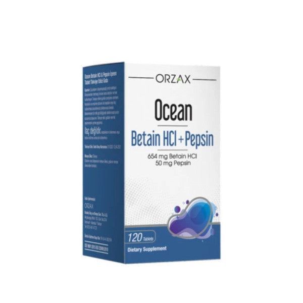 Ocean Betaine HCI+ Pepsin Food Supplement 120 Tablets