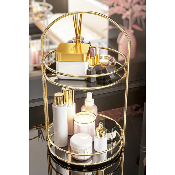 Bino Bathroom Organizer 2 Tier 40 Cm Gold Luxury Organizer Organizer Bathroom Shelf Shampoo Holder Decorative