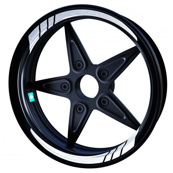 Reflective White (Grey) Moto Gp Inner Rim Strip Sticker Çınar Extreme