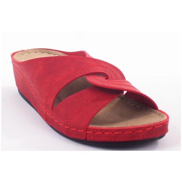 Dagoster Dza37-1816 Red Daily Orthopedic Women's Slippers