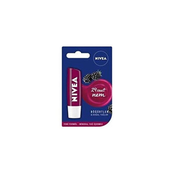 Nivea Blackberry Flavored Lip Care Cream 4.8 Gr