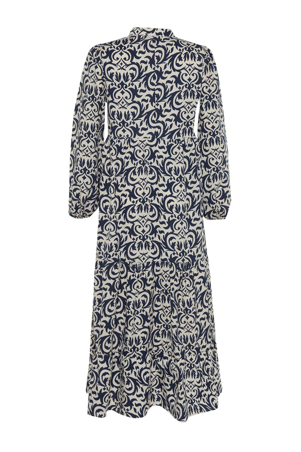 Trendyol Modest Patterned Half Pat Woven Dress Tctss23Eb00222