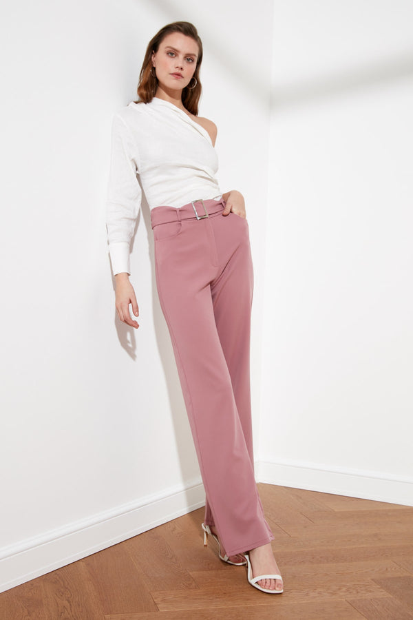 TRENDYOLMİLLA Belted Trousers TWOSS21PL0104