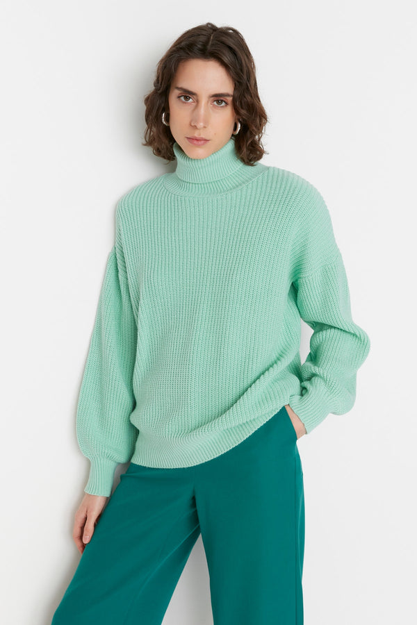 Trendyolmilla Balloon Sleeve Detailed Knitwear Sweater