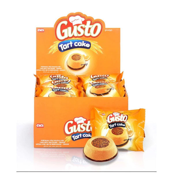 Gusto Tart Cake With Orange Jelly 45 Gr. 24 Pieces (1 Box)