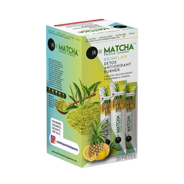 Matcha Premium Japanese Bromelain Pineapple Lemon Matcha Tea 20X8Gr