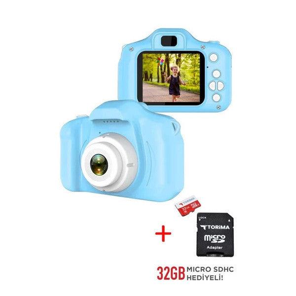 Torima Blue Color Cmr7 + Sd Card Gift 1080P Hd Kids Camera Digital Camera