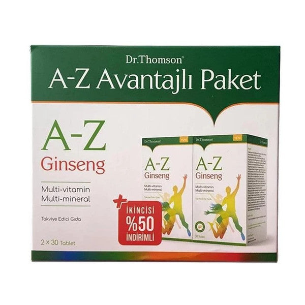 Dr. Thomson Az Ginseng Multivitamin Double Advantage Pack 2X30 Tablets