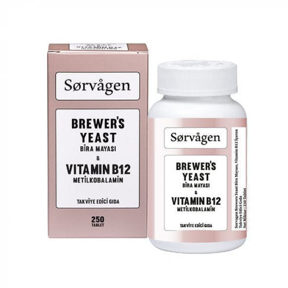 Sorvagen Brewers Yeast (Brewer's Yeast) Vitamin B12 250 Tablets