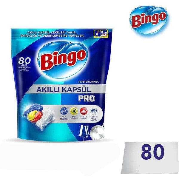 Bingo Smart Capsule Pro Dishwasher Detergent Tablets 80 Pcs