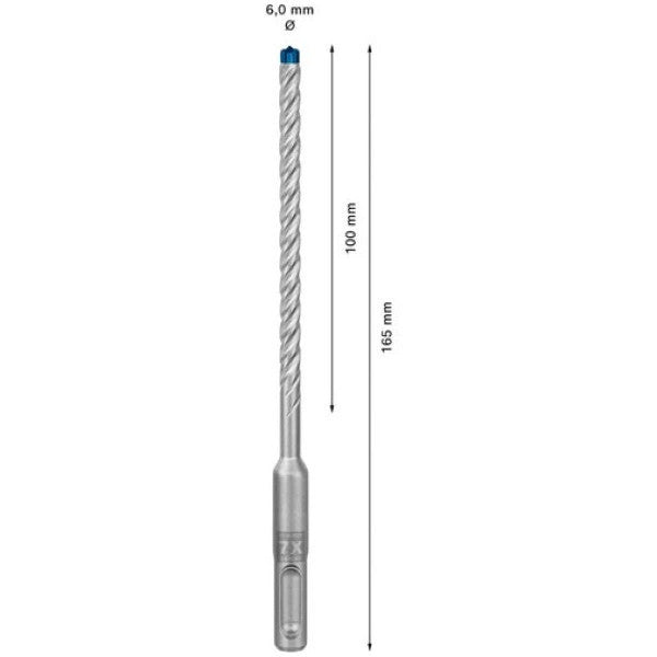 Bosch Expert Sds Plus-7X Hammer Drill Bit 6 X 100 X 165 Mm