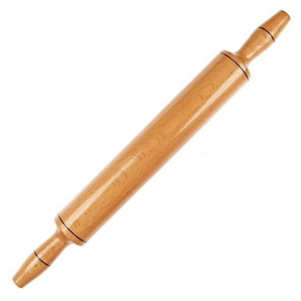 40 Cm Polished Wooden Rolling Pin Dough Roll Out