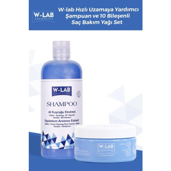 W-Lab Cosmetics Shampoo And Hair Care Oil Set